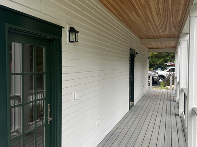 Clapboard siding